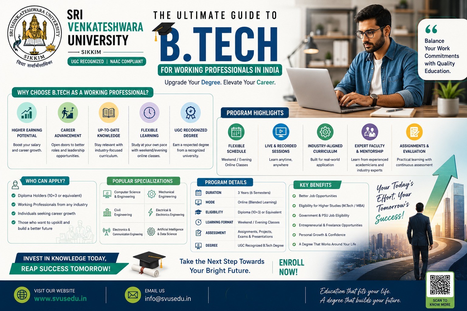 Ultimate Guide to B.Tech for Working Professionals in India
